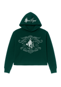 Embroidered "HMZ" Dark green hoodie 420gsm