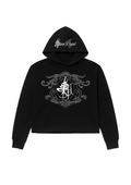 Embroidered "HMZ"  black hoodie 420gsm